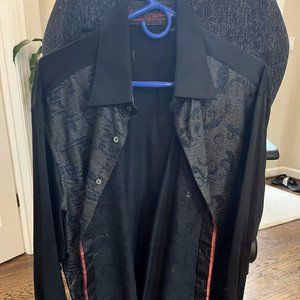 Robert Graham Mens XL Black Buttondown